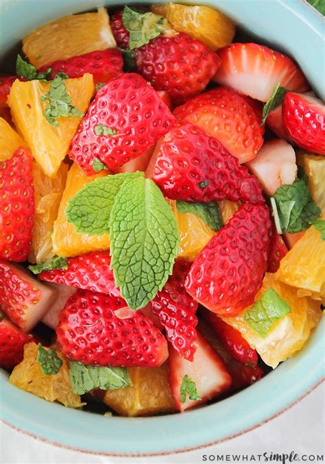 Refreshing Strawberry Mint Salad